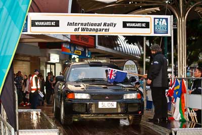 71;15-July-2011;71;APRC;Asia-Pacific-Rally-Championship;International-Rally-Of-Whangarei;Jeremy-Moore;Mitsubishi-Lancer-Evolution-III;NZ;New-Zealand;Northland;Rally;Ria-Melling;Whangarei;auto;ceremonial-start;ceremony;garage;motorsport;pre‒event;racing;start;telephoto