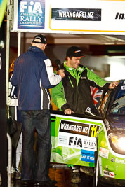 11;11;15-July-2011;APRC;Asia-Pacific-Rally-Championship;Ben-Hawkins;Ben-Jagger;International-Rally-Of-Whangarei;NZ;New-Zealand;Northland;Rally;Subaru-Impreza-WRX-STI;Whangarei;auto;ceremonial-start;ceremony;garage;motorsport;pre‒event;racing;start;telephoto