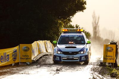 0;0;16-July-2011;APRC;Asia-Pacific-Rally-Championship;International-Rally-Of-Whangarei;NZ;New-Zealand;Northland;Rally;Safety-Car;Subaru-Impreza-WRX;Whangarei;auto;garage;motorsport;racing;super-telephoto