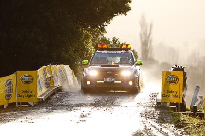 0;0;16-July-2011;APRC;Asia-Pacific-Rally-Championship;International-Rally-Of-Whangarei;NZ;New-Zealand;Northland;Rally;Safety-Car;Subaru-Impreza-WRX;Whangarei;auto;garage;motorsport;racing;super-telephoto