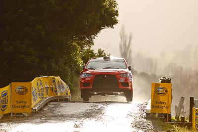 1;1;16-July-2011;APRC;Asia-Pacific-Rally-Championship;International-Rally-Of-Whangarei;Katsu-Taguchi;Mark-Stacey;Mitsubishi-Lancer-Evolution-X;NZ;New-Zealand;Northland;Rally;Team-MRF;Whangarei;auto;garage;motorsport;racing;special-stage;super-telephoto