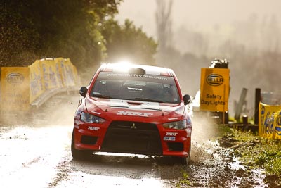 1;1;16-July-2011;APRC;Asia-Pacific-Rally-Championship;International-Rally-Of-Whangarei;Katsu-Taguchi;Mark-Stacey;Mitsubishi-Lancer-Evolution-X;NZ;New-Zealand;Northland;Rally;Team-MRF;Whangarei;auto;garage;motorsport;racing;special-stage;super-telephoto