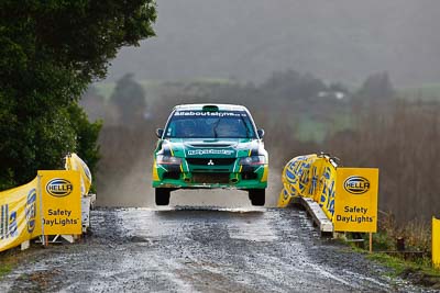 5;16-July-2011;5;APRC;Asia-Pacific-Rally-Championship;Brendan-Reeves;Brian-Green-Motorsport;International-Rally-Of-Whangarei;Mitsubishi-Lancer-Evolution-IX;NZ;New-Zealand;Northland;Rally;Rhianon-Smyth;Whangarei;auto;garage;motorsport;racing;special-stage;super-telephoto