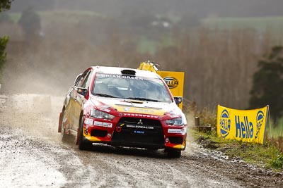 6;16-July-2011;6;APRC;Asia-Pacific-Rally-Championship;International-Rally-Of-Whangarei;Mitsubishi-Lancer-Evolution-X;NZ;New-Zealand;Northland;Rally;Richard-Mason;Sara-Mason;Soueast-Motor-Kumho-Team;Whangarei;auto;garage;motorsport;racing;special-stage;super-telephoto