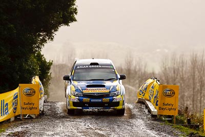 7;16-July-2011;7;APRC;Asia-Pacific-Rally-Championship;Ben-Atkinson;Emma-Gilmour;International-Rally-Of-Whangarei;NZ;New-Zealand;Northland;Rally;Subaru-Impreza-WRX-STI;Whangarei;auto;garage;motorsport;racing;special-stage;super-telephoto