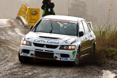 8;16-July-2011;8;APRC;Asia-Pacific-Rally-Championship;David-Green;International-Rally-Of-Whangarei;Mitsubishi-Lancer-Evolution-IX;NZ;Nathan-Quinn;New-Zealand;Northland;Rally;Whangarei;auto;garage;motorsport;racing;special-stage;super-telephoto