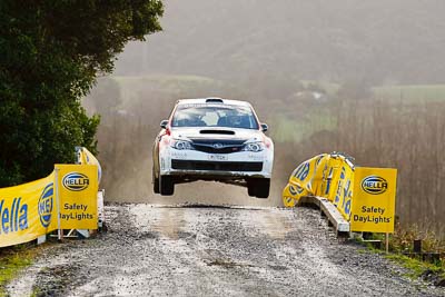 15;16-July-2011;APRC;Asia-Pacific-Rally-Championship;International-Rally-Of-Whangarei;Jason-Farmer;Matt-Jansen;NZ;New-Zealand;Northland;Rally;Subaru-Impreza-WRX-STI;Whangarei;auto;garage;motorsport;racing;special-stage;super-telephoto