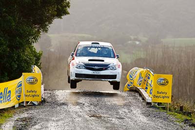 15;16-July-2011;APRC;Asia-Pacific-Rally-Championship;International-Rally-Of-Whangarei;Jason-Farmer;Matt-Jansen;NZ;New-Zealand;Northland;Rally;Subaru-Impreza-WRX-STI;Whangarei;auto;garage;motorsport;racing;special-stage;super-telephoto