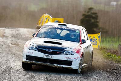 15;16-July-2011;APRC;Asia-Pacific-Rally-Championship;International-Rally-Of-Whangarei;Jason-Farmer;Matt-Jansen;NZ;New-Zealand;Northland;Rally;Subaru-Impreza-WRX-STI;Whangarei;auto;garage;motorsport;racing;special-stage;super-telephoto