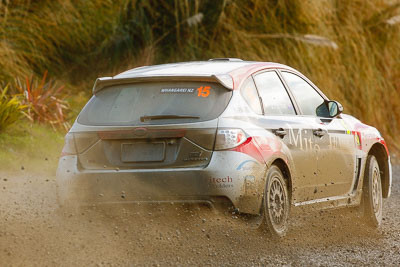 15;16-July-2011;APRC;Asia-Pacific-Rally-Championship;International-Rally-Of-Whangarei;Jason-Farmer;Matt-Jansen;NZ;New-Zealand;Northland;Rally;Subaru-Impreza-WRX-STI;Whangarei;auto;garage;motorsport;racing;special-stage;super-telephoto