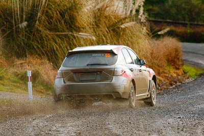 15;16-July-2011;APRC;Asia-Pacific-Rally-Championship;International-Rally-Of-Whangarei;Jason-Farmer;Matt-Jansen;NZ;New-Zealand;Northland;Rally;Subaru-Impreza-WRX-STI;Whangarei;auto;garage;motorsport;racing;special-stage;super-telephoto