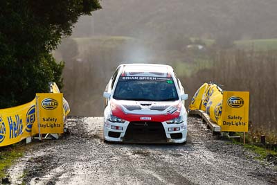 16;16;16-July-2011;APRC;Asia-Pacific-Rally-Championship;Brian-Green;Brian-Green-Motorsport;Fleur-Pedersen;International-Rally-Of-Whangarei;Mitsubishi-Lancer-Evolution-X;NZ;New-Zealand;Northland;Rally;Whangarei;auto;garage;motorsport;racing;special-stage;super-telephoto