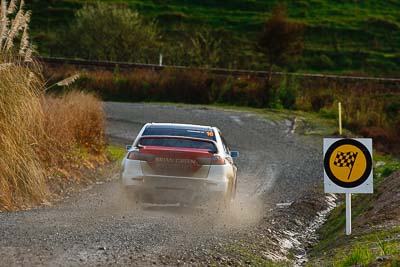 16;16;16-July-2011;APRC;Asia-Pacific-Rally-Championship;Brian-Green;Brian-Green-Motorsport;Fleur-Pedersen;International-Rally-Of-Whangarei;Mitsubishi-Lancer-Evolution-X;NZ;New-Zealand;Northland;Rally;Whangarei;auto;garage;motorsport;racing;special-stage;super-telephoto