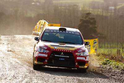 19;16-July-2011;19;APRC;Asia-Pacific-Rally-Championship;Fan-Fan;International-Rally-Of-Whangarei;Junwei-Fang;Mitsubishi-Lancer-Evolution-X;NZ;New-Zealand;Northland;Rally;Soueast-Motor-Kumho-Team;Whangarei;auto;garage;motorsport;racing;special-stage;super-telephoto