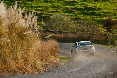 28;16-July-2011;APRC;Asia-Pacific-Rally-Championship;International-Rally-Of-Whangarei;John-Allen;Kingsley-Thompson;Mitsubishi-Lancer-Evolution-X;NZ;New-Zealand;Northland;Rally;Whangarei;auto;garage;motorsport;racing;special-stage;super-telephoto