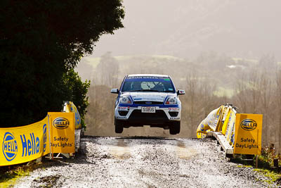 49;16-July-2011;APRC;Asia-Pacific-Rally-Championship;Ford-Fiesta-ST;International-Rally-Of-Whangarei;NZ;New-Zealand;Northland;Phil-Campbell;Rally;Venita-Fabbro;Whangarei;auto;garage;motorsport;racing;special-stage;super-telephoto