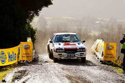 59;16-July-2011;APRC;Asia-Pacific-Rally-Championship;Deborah-Kibble;International-Rally-Of-Whangarei;NZ;New-Zealand;Nissan-240RS;Northland;Rally;Rob-Wylie;Whangarei;auto;garage;motorsport;racing;special-stage;super-telephoto