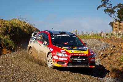 6;16-July-2011;6;APRC;Asia-Pacific-Rally-Championship;International-Rally-Of-Whangarei;Mitsubishi-Lancer-Evolution-X;NZ;New-Zealand;Northland;Rally;Richard-Mason;Sara-Mason;Soueast-Motor-Kumho-Team;Whangarei;auto;garage;motorsport;racing;special-stage;telephoto