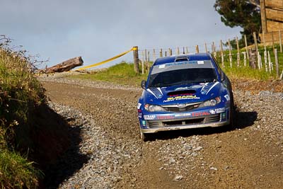 14;14;16-July-2011;APRC;Asia-Pacific-Rally-Championship;International-Rally-Of-Whangarei;Jean‒Louis-Leyraud;NZ;New-Zealand;Northland;Possum-Bourne-Motorsport;Rally;Rob-Scott;Subaru-Impreza-WRX-STI;Whangarei;auto;garage;motorsport;racing;special-stage;telephoto