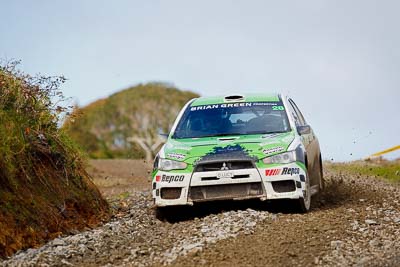 28;16-July-2011;APRC;Asia-Pacific-Rally-Championship;International-Rally-Of-Whangarei;John-Allen;Kingsley-Thompson;Mitsubishi-Lancer-Evolution-X;NZ;New-Zealand;Northland;Rally;Whangarei;auto;garage;motorsport;racing;special-stage;super-telephoto