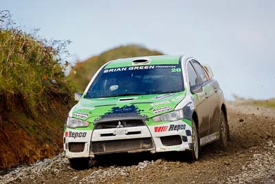 28;16-July-2011;APRC;Asia-Pacific-Rally-Championship;International-Rally-Of-Whangarei;John-Allen;Kingsley-Thompson;Mitsubishi-Lancer-Evolution-X;NZ;New-Zealand;Northland;Rally;Whangarei;auto;garage;motorsport;racing;special-stage;super-telephoto