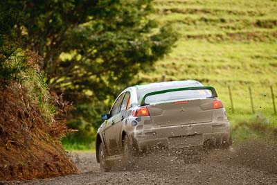 28;16-July-2011;APRC;Asia-Pacific-Rally-Championship;International-Rally-Of-Whangarei;John-Allen;Kingsley-Thompson;Mitsubishi-Lancer-Evolution-X;NZ;New-Zealand;Northland;Rally;Whangarei;auto;garage;motorsport;racing;special-stage;super-telephoto