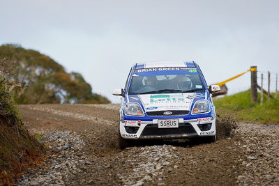 49;16-July-2011;APRC;Asia-Pacific-Rally-Championship;Ford-Fiesta-ST;International-Rally-Of-Whangarei;NZ;New-Zealand;Northland;Phil-Campbell;Rally;Venita-Fabbro;Whangarei;auto;garage;motorsport;racing;special-stage;super-telephoto