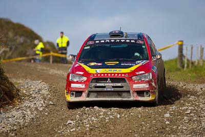 22;16-July-2011;22;APRC;Asia-Pacific-Rally-Championship;Hao-Yuan;Hongyu-Pan;International-Rally-Of-Whangarei;Mitsubishi-Lancer-Evolution-X;NZ;New-Zealand;Northland;Rally;Soueast-Motor-Kumho-Team;Whangarei;auto;garage;motorsport;racing;special-stage;super-telephoto