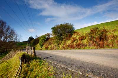 16-July-2011;APRC;Asia-Pacific-Rally-Championship;International-Rally-Of-Whangarei;NZ;New-Zealand;Northland;Rally;Whangarei;auto;clouds;garage;landscape;motorsport;nature;racing;road;scenery;sky;wide-angle