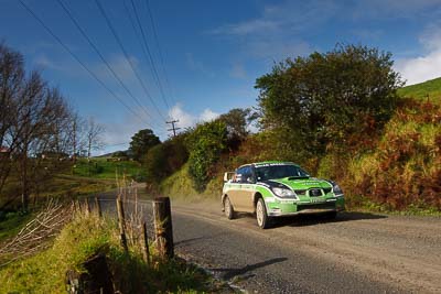 11;11;16-July-2011;APRC;Asia-Pacific-Rally-Championship;Ben-Hawkins;Ben-Jagger;International-Rally-Of-Whangarei;NZ;New-Zealand;Northland;Rally;Subaru-Impreza-WRX-STI;Whangarei;auto;clouds;garage;landscape;motorsport;racing;scenery;sky;special-stage;wide-angle