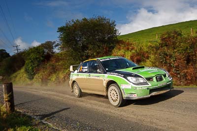 11;11;16-July-2011;APRC;Asia-Pacific-Rally-Championship;Ben-Hawkins;Ben-Jagger;International-Rally-Of-Whangarei;NZ;New-Zealand;Northland;Rally;Subaru-Impreza-WRX-STI;Whangarei;auto;clouds;garage;landscape;motorsport;racing;scenery;sky;special-stage;wide-angle