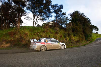 25;16-July-2011;25;APRC;Asia-Pacific-Rally-Championship;Chris-West;Erin-Kyle;International-Rally-Of-Whangarei;Mitsubishi-Lancer-Evolution-IX;NZ;New-Zealand;Northland;Rally;Whangarei;auto;garage;landscape;motorsport;racing;scenery;special-stage;wide-angle