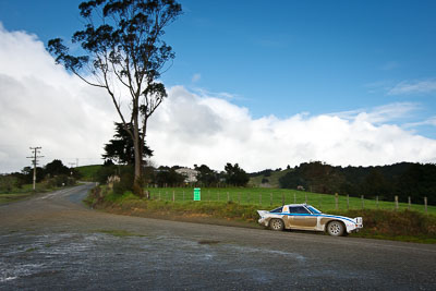 86;16-July-2011;86;APRC;Asia-Pacific-Rally-Championship;Dave-Neill;International-Rally-Of-Whangarei;Marcus-Van-Klink;Mazda-RX‒7;Mazda-RX7;NZ;New-Zealand;Northland;Rally;Whangarei;auto;clouds;garage;landscape;motorsport;racing;scenery;sky;special-stage;wide-angle