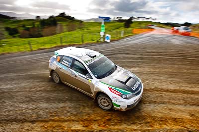 24;16-July-2011;24;APRC;Asia-Pacific-Rally-Championship;Hayden-Paddon;International-Rally-Of-Whangarei;John-Kennard;NZ;New-Zealand;Northland;Rally;Subaru-Impreza-WRX-STI;Whangarei;auto;garage;landscape;motorsport;racing;scenery;special-stage;wide-angle