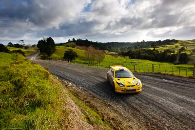 2;16-July-2011;2;APRC;Asia-Pacific-Rally-Championship;Chris-Atkinson;International-Rally-Of-Whangarei;NZ;New-Zealand;Northland;Proton-Motorsports;Proton-Satria-Neo-S2000;Rally;Stephane-Prevot;Whangarei;auto;clouds;garage;landscape;motorsport;racing;scenery;sky;special-stage;wide-angle