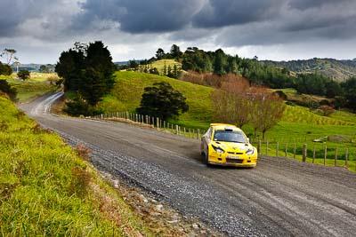 4;16-July-2011;4;APRC;Alister-McRae;Asia-Pacific-Rally-Championship;Bill-Hayes;International-Rally-Of-Whangarei;NZ;New-Zealand;Northland;Proton-Motorsports;Proton-Satria-Neo-S2000;Rally;Whangarei;auto;clouds;garage;landscape;motorsport;racing;scenery;sky;special-stage;wide-angle