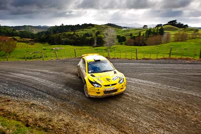 4;16-July-2011;4;APRC;Alister-McRae;Asia-Pacific-Rally-Championship;Bill-Hayes;NZ;New-Zealand;Northland;Proton-Motorsports;Proton-Satria-Neo-S2000;Rally;auto;clouds;garage;landscape;motorsport;racing;scenery;sky;special-stage;wide-angle