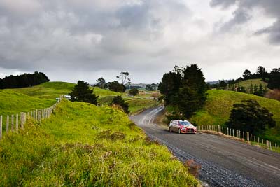 6;16-July-2011;6;APRC;Asia-Pacific-Rally-Championship;International-Rally-Of-Whangarei;Mitsubishi-Lancer-Evolution-X;NZ;New-Zealand;Northland;Rally;Richard-Mason;Sara-Mason;Soueast-Motor-Kumho-Team;Whangarei;auto;clouds;garage;landscape;motorsport;racing;scenery;sky;special-stage;wide-angle