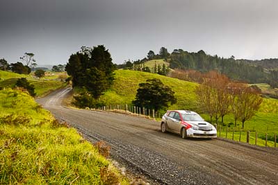 15;16-July-2011;APRC;Asia-Pacific-Rally-Championship;International-Rally-Of-Whangarei;Jason-Farmer;Matt-Jansen;NZ;New-Zealand;Northland;Rally;Subaru-Impreza-WRX-STI;Whangarei;auto;clouds;garage;landscape;motorsport;racing;scenery;sky;special-stage;wide-angle