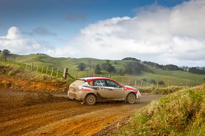 15;16-July-2011;APRC;Asia-Pacific-Rally-Championship;International-Rally-Of-Whangarei;Jason-Farmer;Matt-Jansen;NZ;New-Zealand;Northland;Rally;Subaru-Impreza-WRX-STI;Whangarei;auto;clouds;garage;landscape;motorsport;racing;scenery;sky;special-stage;wide-angle