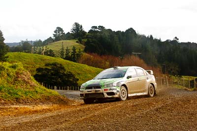 28;16-July-2011;APRC;Asia-Pacific-Rally-Championship;International-Rally-Of-Whangarei;John-Allen;Kingsley-Thompson;Mitsubishi-Lancer-Evolution-X;NZ;New-Zealand;Northland;Rally;Whangarei;auto;garage;motorsport;racing;special-stage;telephoto