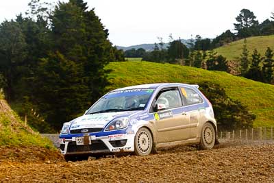 49;16-July-2011;APRC;Asia-Pacific-Rally-Championship;Ford-Fiesta-ST;International-Rally-Of-Whangarei;NZ;New-Zealand;Northland;Phil-Campbell;Rally;Venita-Fabbro;Whangarei;auto;garage;motorsport;racing;special-stage;telephoto