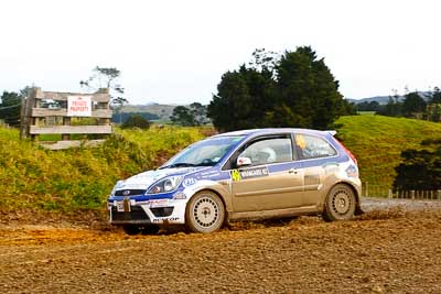 49;16-July-2011;APRC;Asia-Pacific-Rally-Championship;Ford-Fiesta-ST;International-Rally-Of-Whangarei;NZ;New-Zealand;Northland;Phil-Campbell;Rally;Venita-Fabbro;Whangarei;auto;garage;motorsport;racing;special-stage;telephoto
