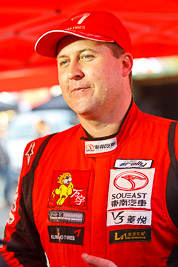 16-July-2011;APRC;Asia-Pacific-Rally-Championship;International-Rally-Of-Whangarei;NZ;New-Zealand;Northland;Rally;Richard-Mason;Topshot;Whangarei;auto;garage;motorsport;portrait;racing;service-park;telephoto