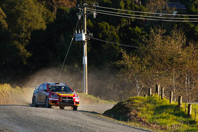 6;17-July-2011;6;APRC;Asia-Pacific-Rally-Championship;International-Rally-Of-Whangarei;Mitsubishi-Lancer-Evolution-X;NZ;New-Zealand;Northland;Rally;Richard-Mason;Sara-Mason;Soueast-Motor-Kumho-Team;Whangarei;auto;garage;motorsport;racing;special-stage;super-telephoto