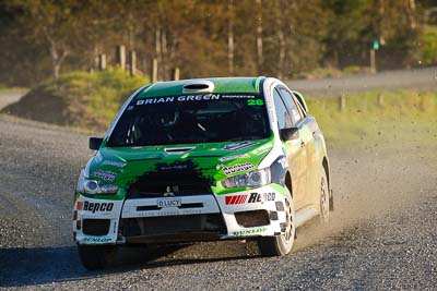 28;17-July-2011;APRC;Asia-Pacific-Rally-Championship;International-Rally-Of-Whangarei;John-Allen;Kingsley-Thompson;Mitsubishi-Lancer-Evolution-X;NZ;New-Zealand;Northland;Rally;Whangarei;auto;garage;motorsport;racing;special-stage;super-telephoto