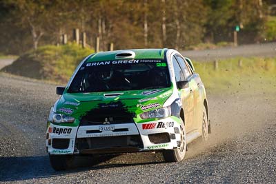 28;17-July-2011;APRC;Asia-Pacific-Rally-Championship;International-Rally-Of-Whangarei;John-Allen;Kingsley-Thompson;Mitsubishi-Lancer-Evolution-X;NZ;New-Zealand;Northland;Rally;Whangarei;auto;garage;motorsport;racing;special-stage;super-telephoto