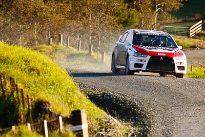 16;16;17-July-2011;APRC;Asia-Pacific-Rally-Championship;Brian-Green;Brian-Green-Motorsport;Fleur-Pedersen;International-Rally-Of-Whangarei;Mitsubishi-Lancer-Evolution-X;NZ;New-Zealand;Northland;Rally;Whangarei;auto;garage;motorsport;racing;special-stage;super-telephoto