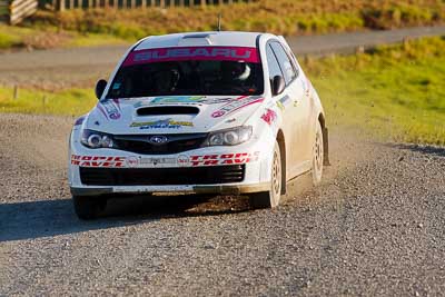 17;17;17-July-2011;APRC;Asia-Pacific-Rally-Championship;Daniel-Palau;International-Rally-Of-Whangarei;NZ;New-Zealand;Northland;Possum-Bourne-Motorsport;Rally;Subaru-Impreza-WRX-STI;Thierry-Song;Whangarei;auto;garage;motorsport;racing;special-stage;super-telephoto