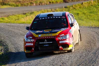 19;17-July-2011;19;APRC;Asia-Pacific-Rally-Championship;Fan-Fan;International-Rally-Of-Whangarei;Junwei-Fang;Mitsubishi-Lancer-Evolution-X;NZ;New-Zealand;Northland;Rally;Soueast-Motor-Kumho-Team;Whangarei;auto;garage;motorsport;racing;special-stage;super-telephoto